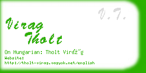 virag tholt business card